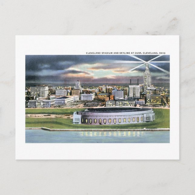 Postal Estadio Cleveland, Cleveland, Ohio (Anverso)