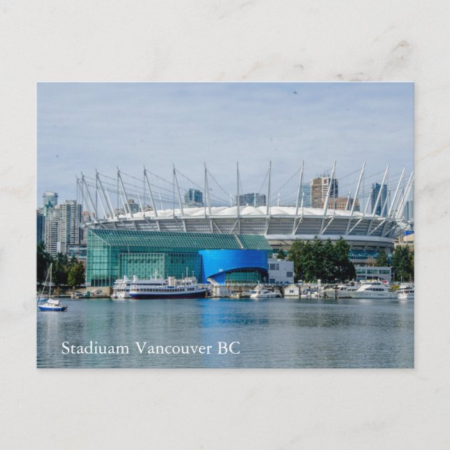 Postal Estadio Vancouver Columbia Británica (Anverso)