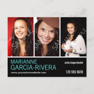 Postal Estadísticas de Actor Triple de Captura de Cabeza