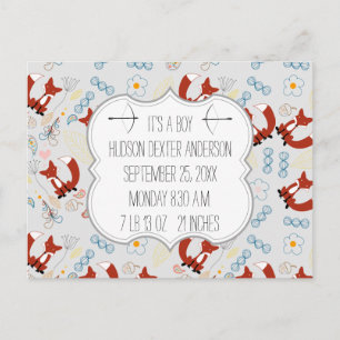 Postal Estadísticas del registro de nacimientos en Fox Wo