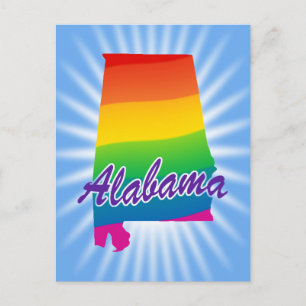Postal Estado Arcoiris De Alabama