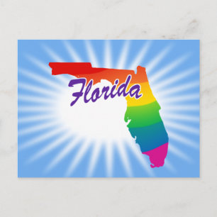 Postal Estado Arcoiris De Florida