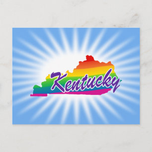 Postal Estado Arcoiris De Kentucky