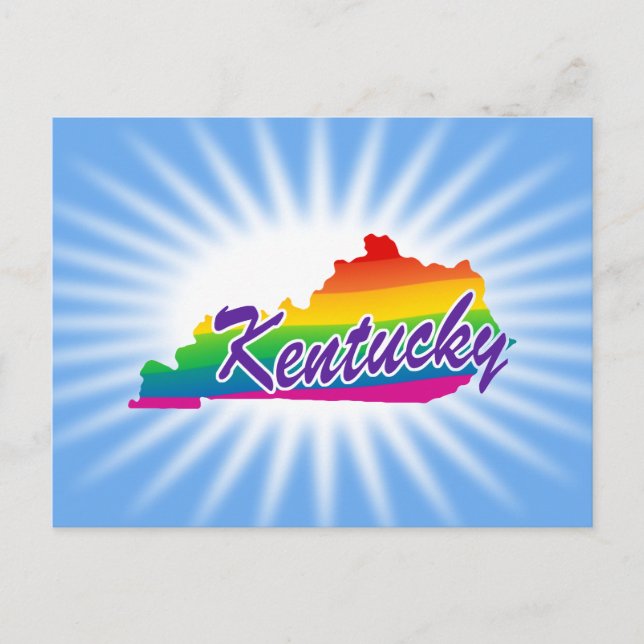 Postal Estado Arcoiris De Kentucky (Anverso)