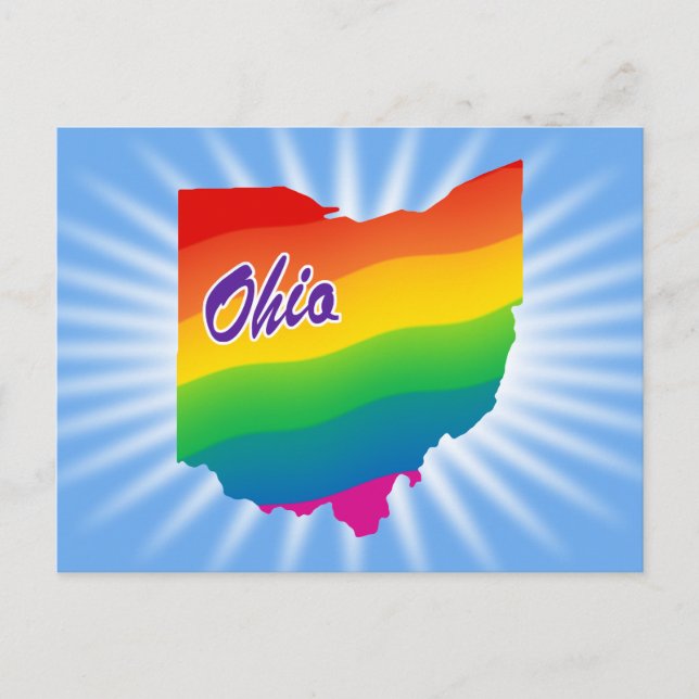 Postal Estado Arcoiris De Ohio (Anverso)