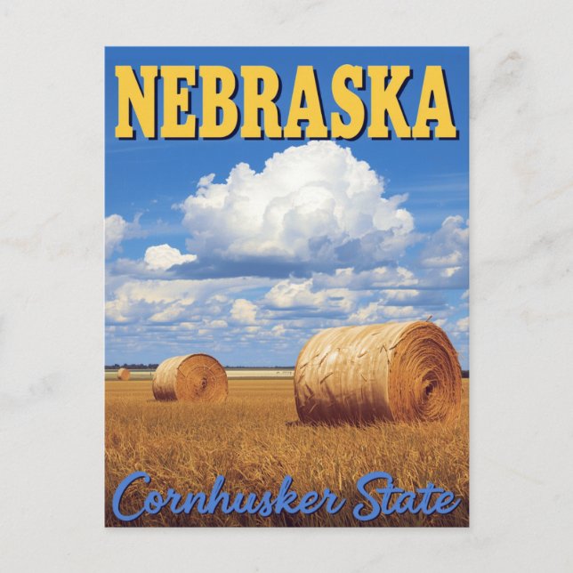 Postal Estado Cornhusker de Nebraska (Anverso)