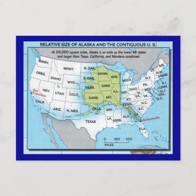 Postal Estado de Alaska (Anverso)