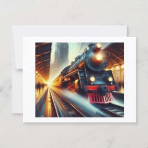 Postal Estado de entrada de trenes