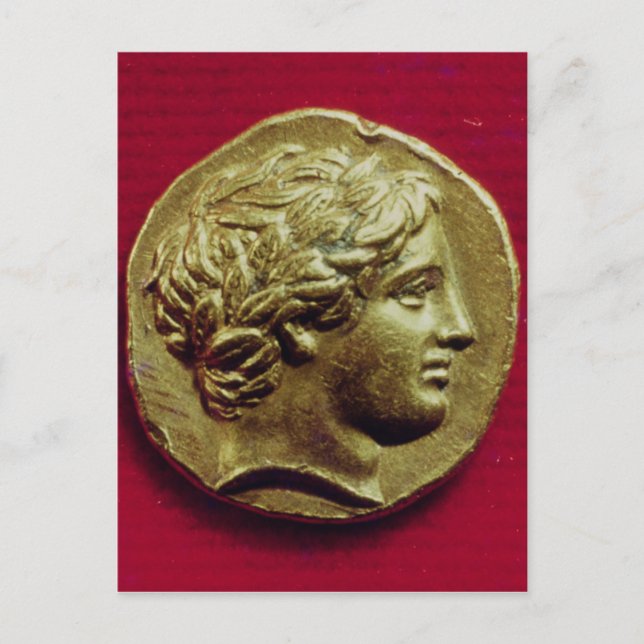 Postal Estado de Felipe II Rey de Macedonia (Anverso)