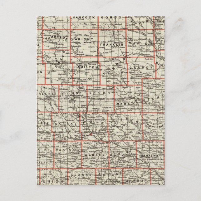 Postal Estado de Iowa (Anverso)