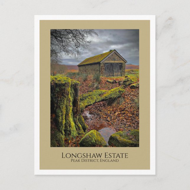 Postal Estado de Longshaw, distrito de Peak (Anverso)