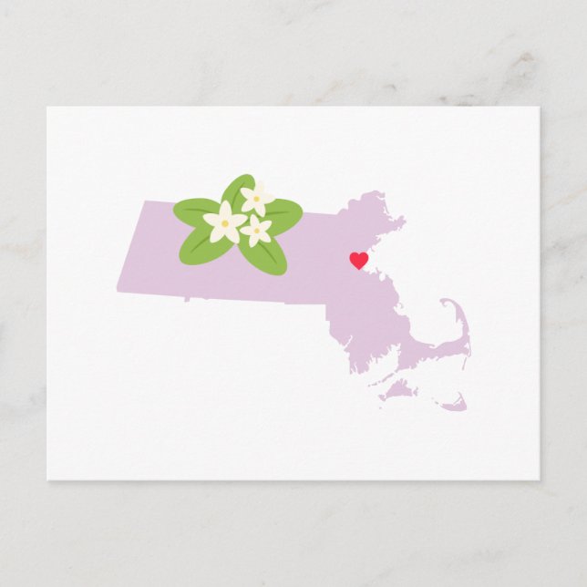 Postal Estado de Massachusetts (Anverso)