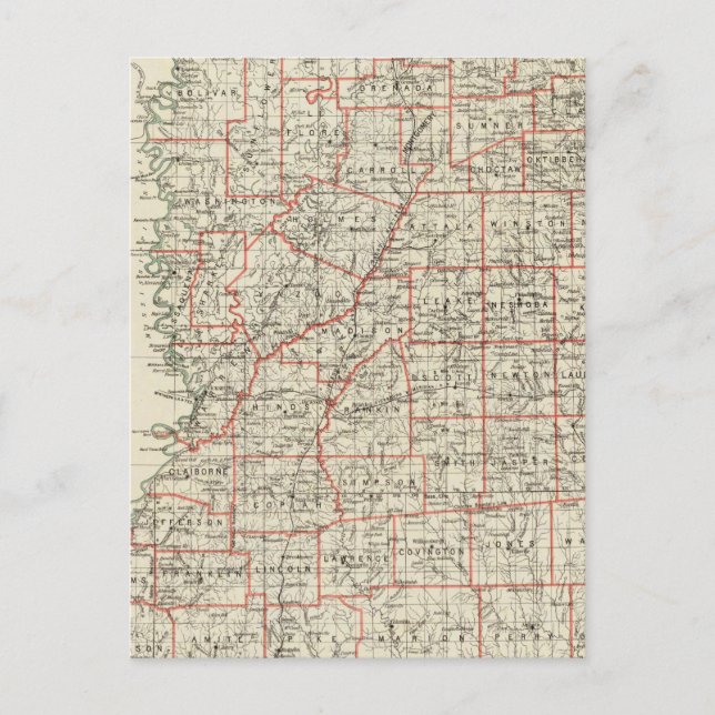 Postal Estado de Misisipi (Anverso)