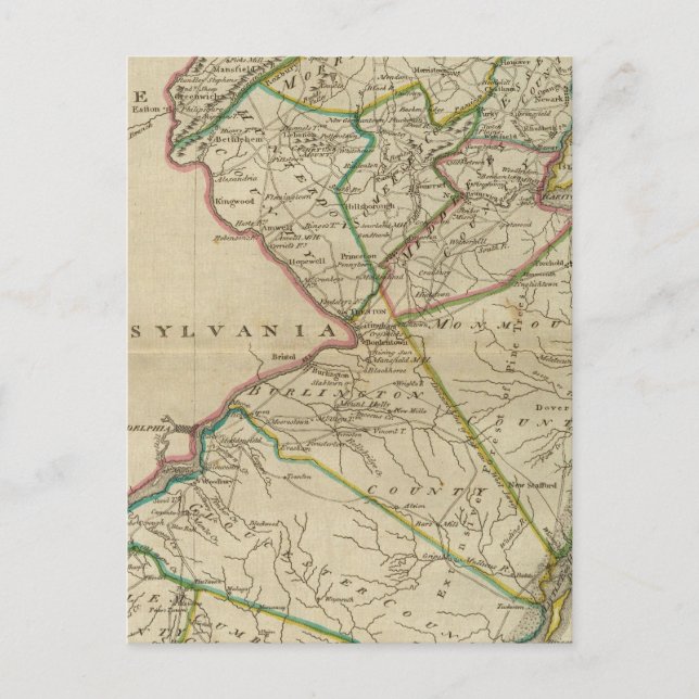 Postal Estado de Nueva Jersey 3 (Anverso)