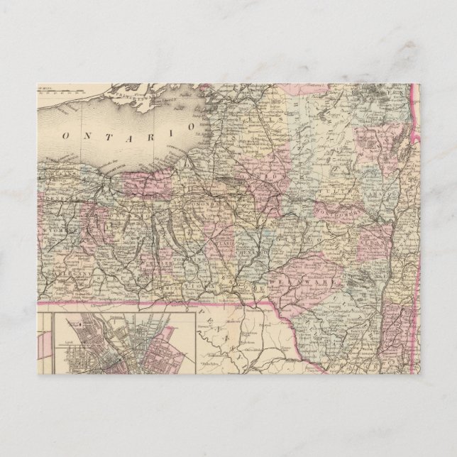 Postal Estado de Nueva York (Anverso)