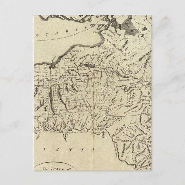 Postal Estado de Nueva York (Anverso)
