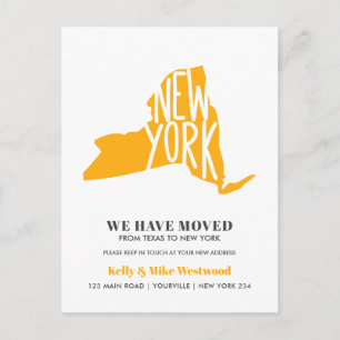 Postal ESTADO DE NUEVA YORK Hemos movido nueva dirección