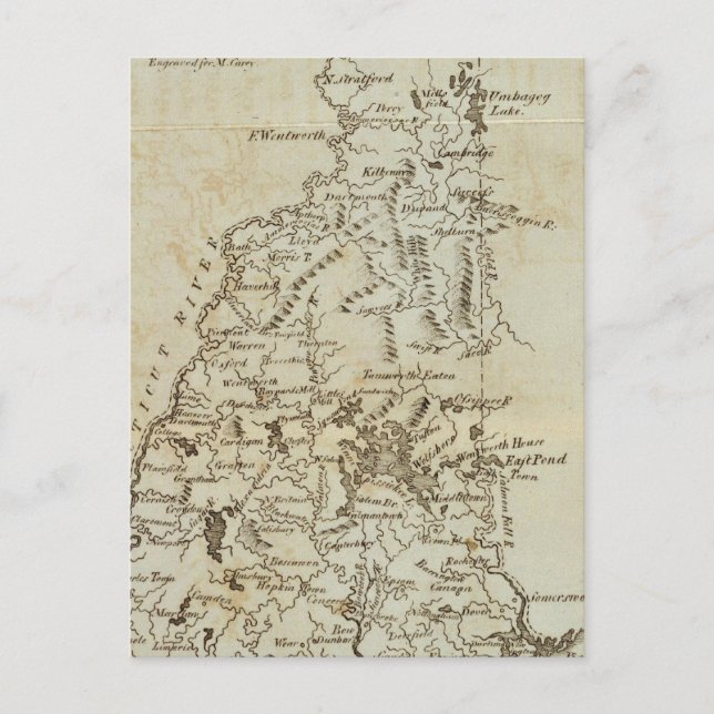 Postal Estado de Nuevo Hampshire (Anverso)