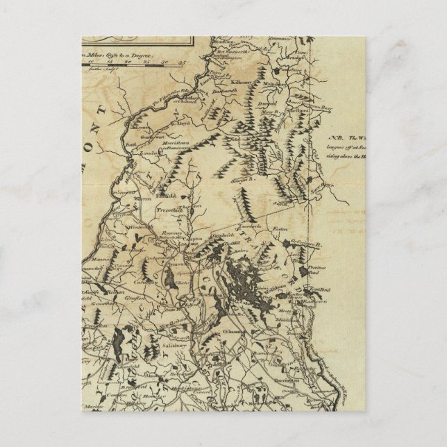 Postal Estado de Nuevo Hampshire 3 (Anverso)