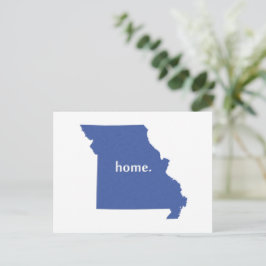 Postal Estado de origen de Missouri Azul