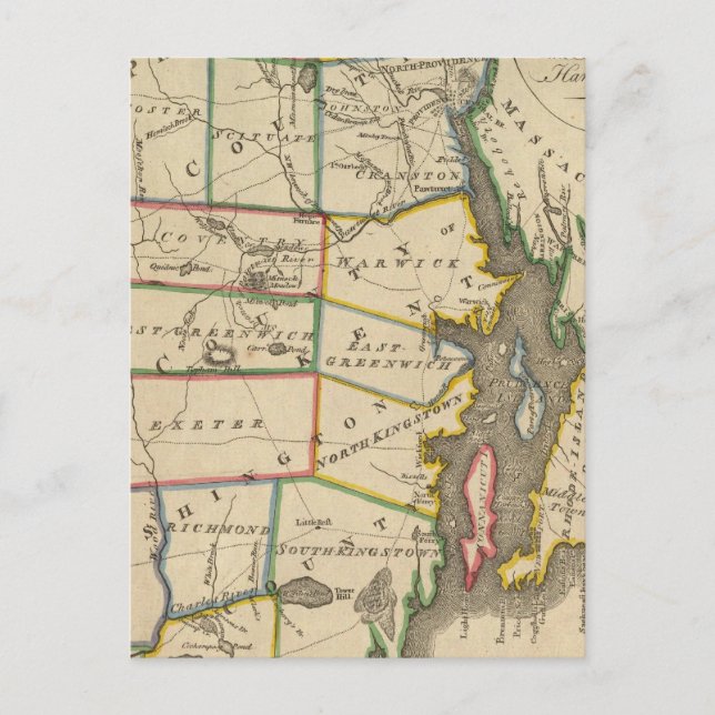 Postal Estado de Rhode Island 3 (Anverso)