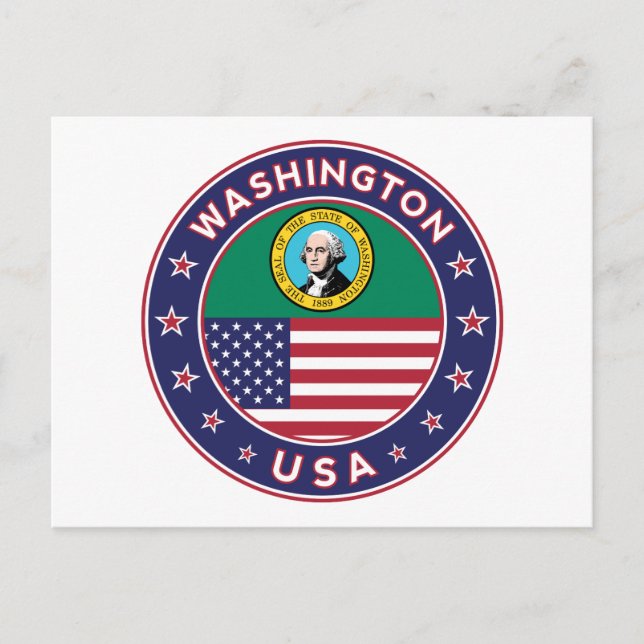 Postal Estado de Washington (Anverso)