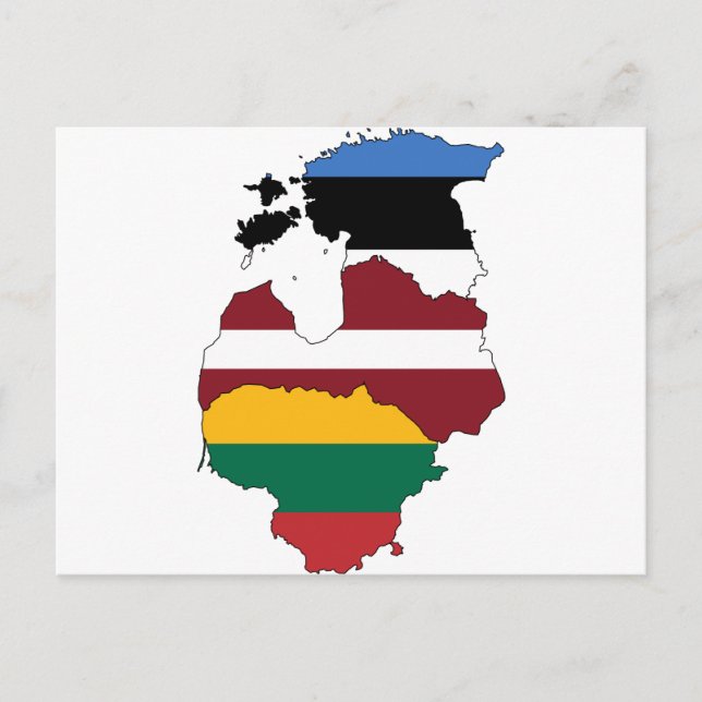 Postal Estados bálticos (Anverso)