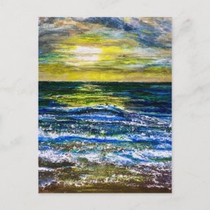 Postal - Estados de ánimo al atardecer en la costa