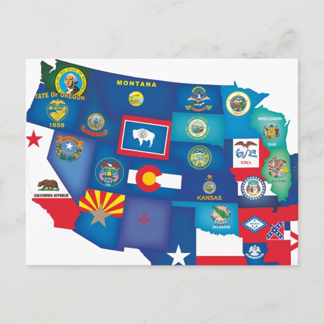 Postal Estados de EE. UU. (Anverso)
