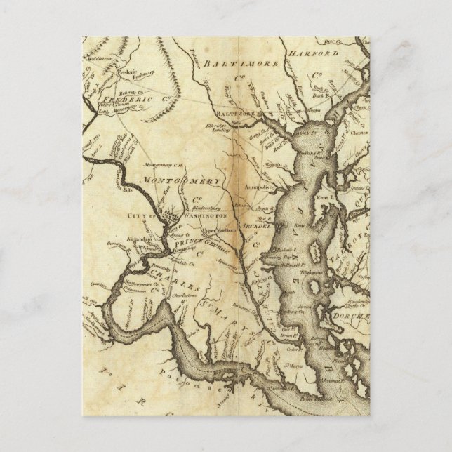 Postal Estados de Maryland y Delaware (Anverso)