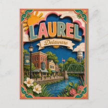 Estados de PopCut Laurel Delaware Arte de Papel