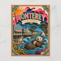 Estados de PopCut Monterey California Arte de Pape