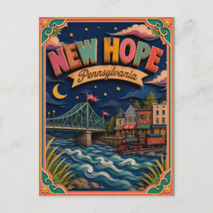 Postal Estados de PopCut Nueva Esperanza Arte de Papel de