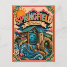 Estados de PopCut Springfield Missouri Arte de Pap