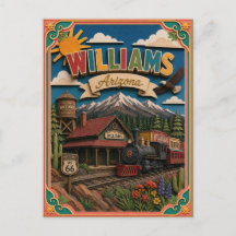 Estados de PopCut Williams Arizona Arte de Papel