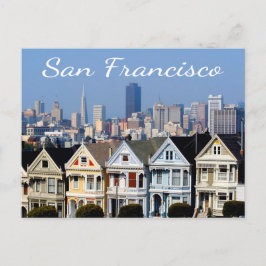 Postal Estados de Skyline de San Francisco CA Pintadas