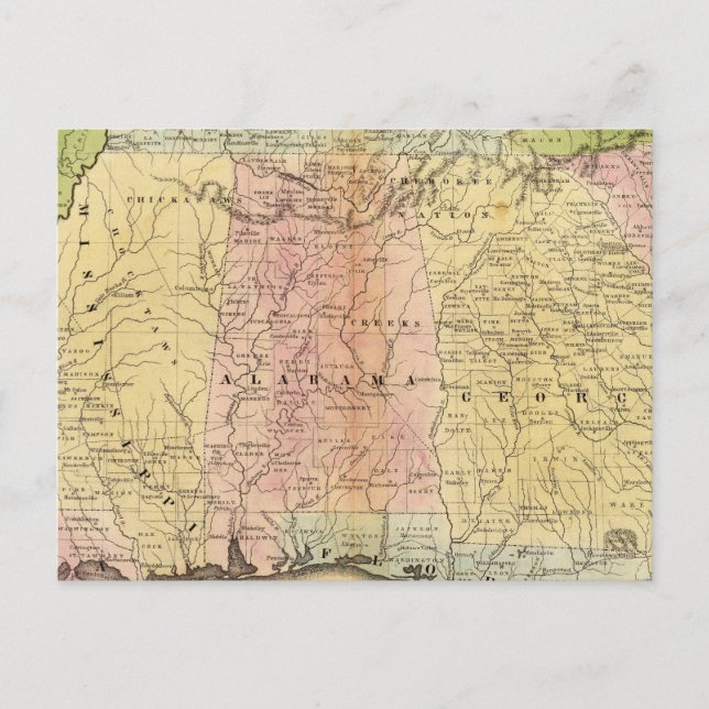 Postal Estados del Sur (Anverso)