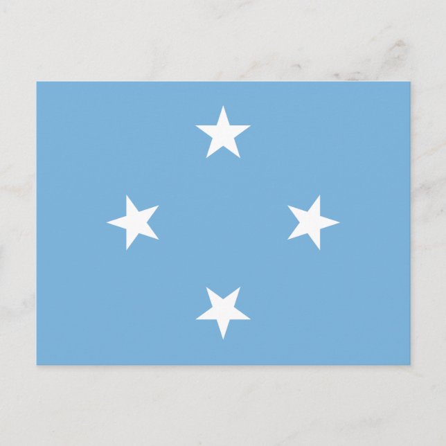 Postal Estados Federados de Micronesia Bandera (Anverso)