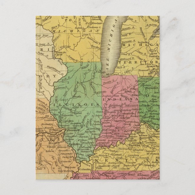 Postal Estados occidentales, territorios (Anverso)