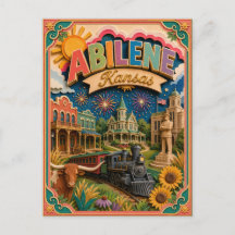 Estados PopCut Abilene Kansas Arte de Papel