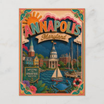 Estados PopCut Annapolis Maryland Arte de Papel
