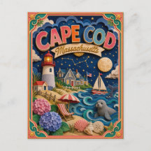 Estados PopCut Cape Cod Massachusetts Arte en Pape