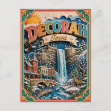 Estados PopCut Decorah Iowa Arte de Papel