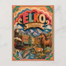 Estados PopCut Elko Nevada Arte de Papel