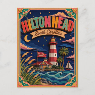 Postal Estados PopCut Hilton Head Island Carolina del Sur