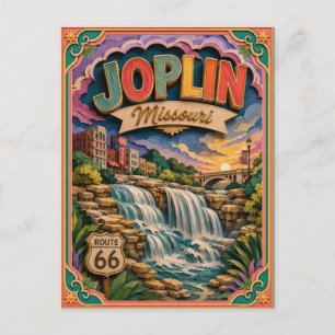 Postal Estados PopCut Joplin Missouri Arte de Papel