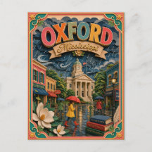 Estados PopCut Oxford Mississippi Arte en Papel