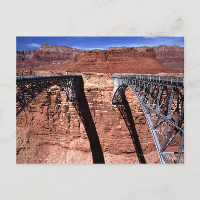 Postal Estados Unidos, Arizona, vista del puente Navajo e (Anverso)