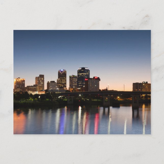 Postal Estados Unidos, Arkansas, Little Rock, City Skylin (Anverso)