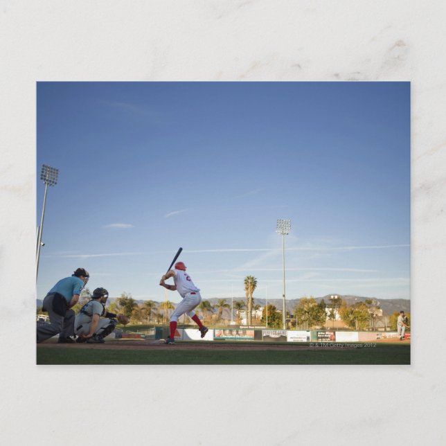 Postal Estados Unidos, California, San Bernardino, béisbo (Anverso)